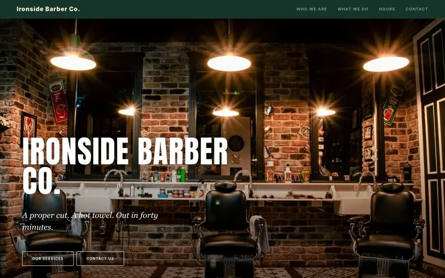 Ironside Barber Co. — Ironmonger look sample preview