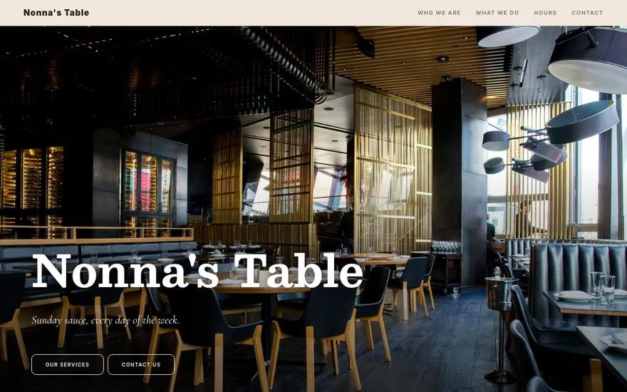 Nonna's Table — Warm look sample preview
