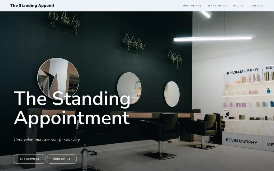 The Standing Appointment — Clean look sample preview