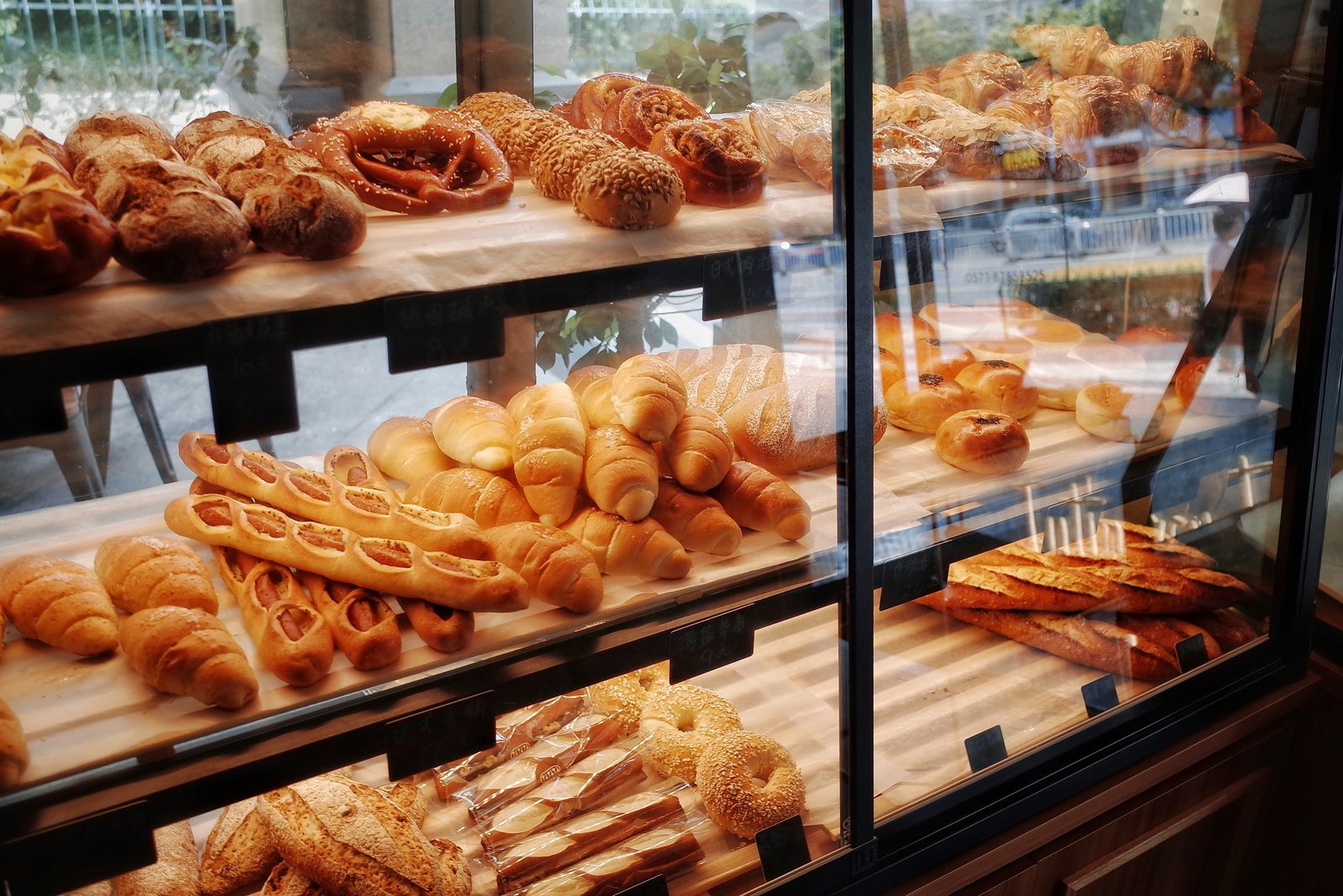 The pastry case at Flour & Vine